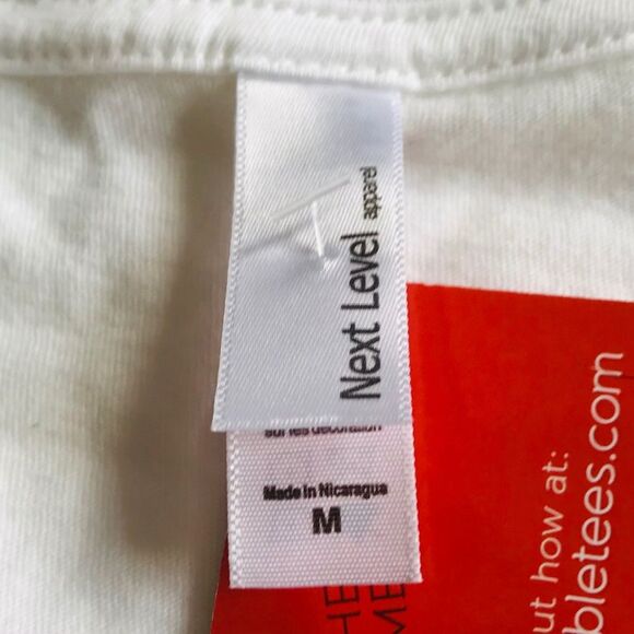 Next Level The Future Is Bright Short Sleeve Tee Sz M White NWT - Picture 7 of 10